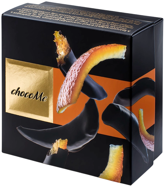 chocoMe Praline de Ciocolată Artizanală Voile, cu Coajă de Portocale 120g (VL101)