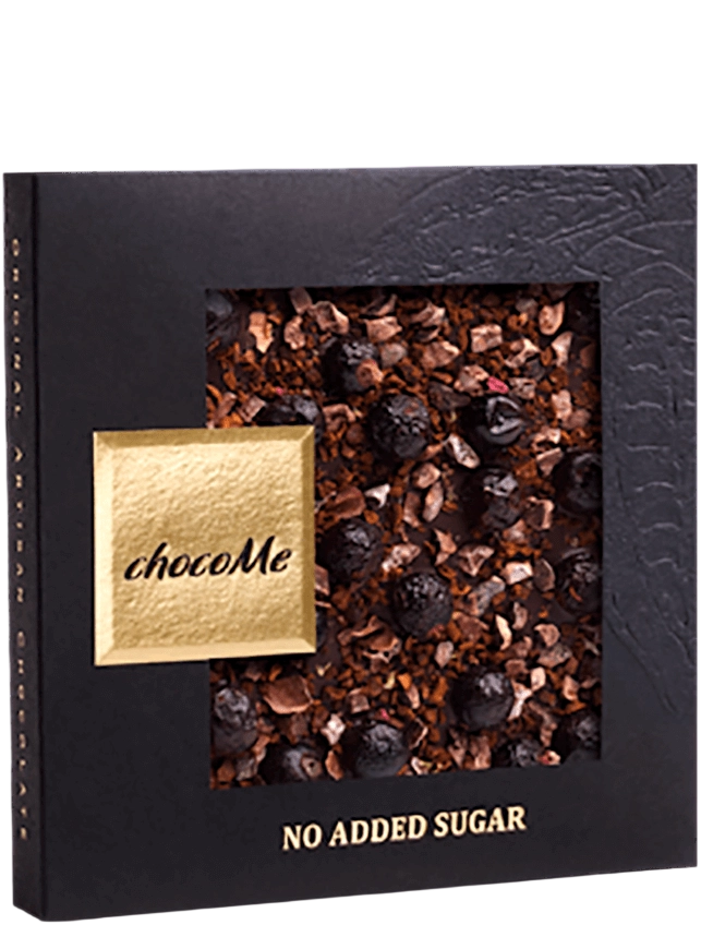 chocoMe Ciocolată Neagră Fără Zahăr, cu  Cafea Yirga și Cacao 50G (50NS105)