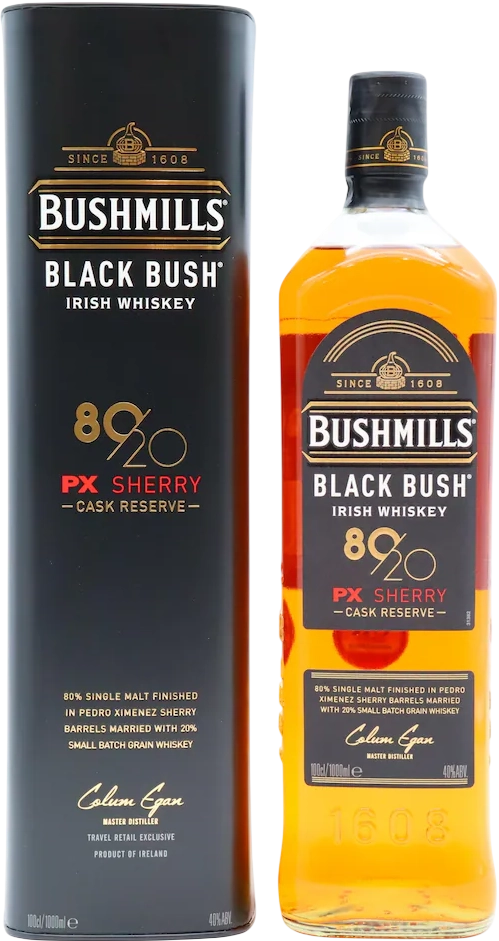 Bushmills Black Bush 80/20 PX Sherry Cask Irish Whiskey 1L