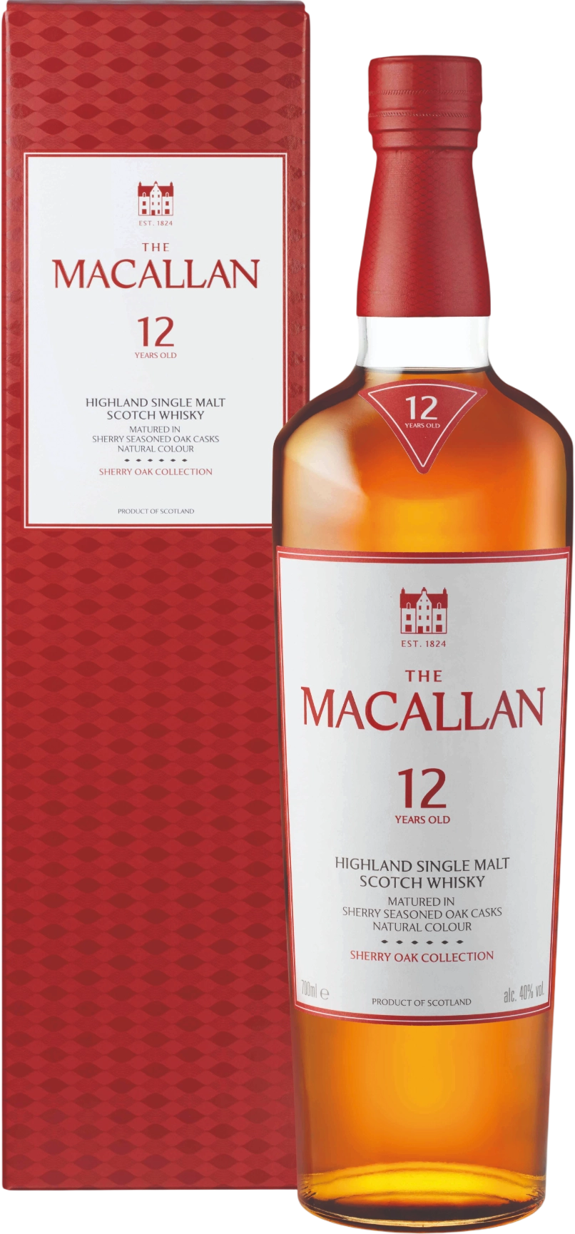 Macallan 12 Ani Sherry Oak Single Malt Whisky 0.7L