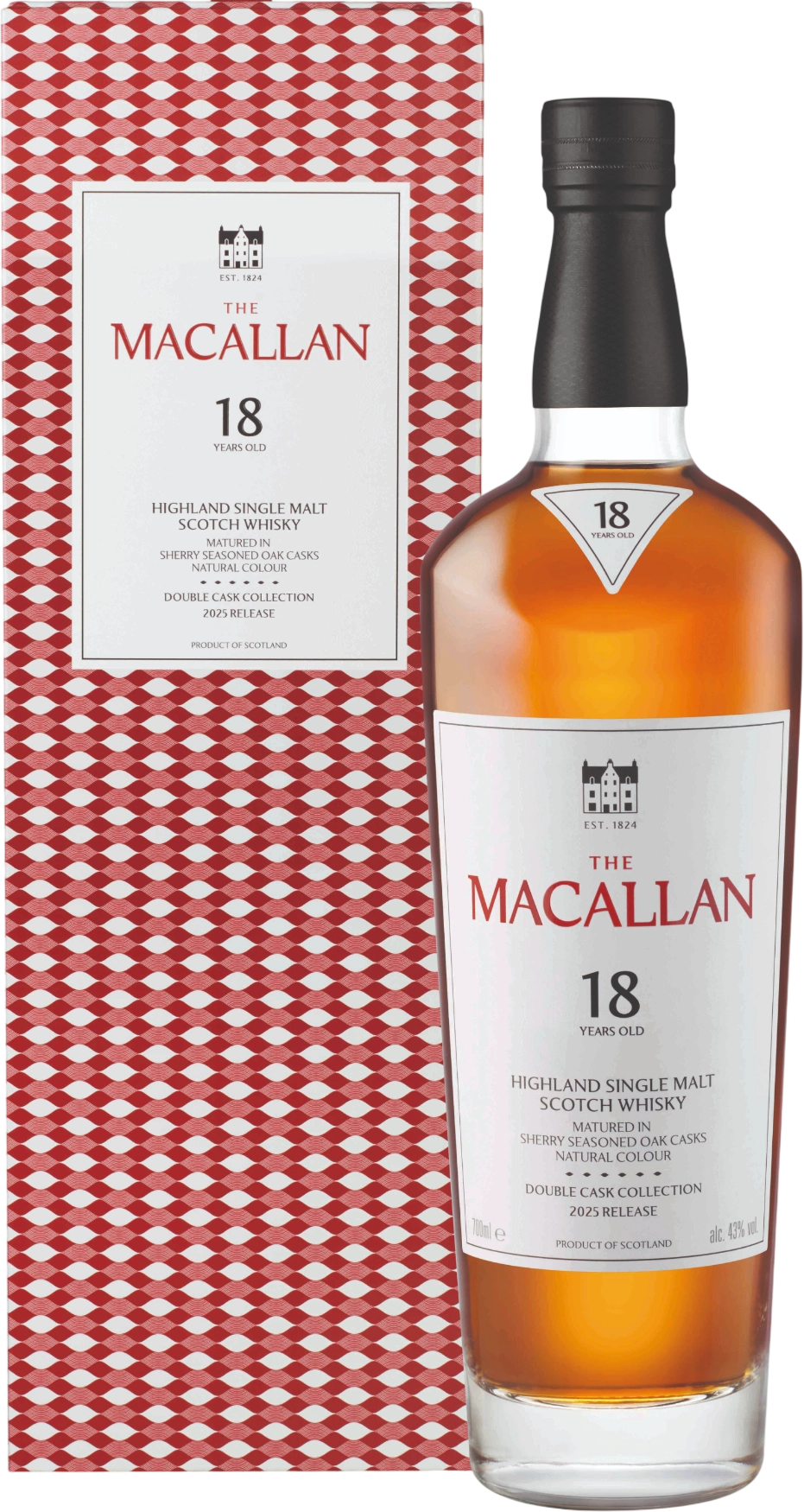 Macallan 18 Ani Double Cask Single Malt Whisky 0.7L