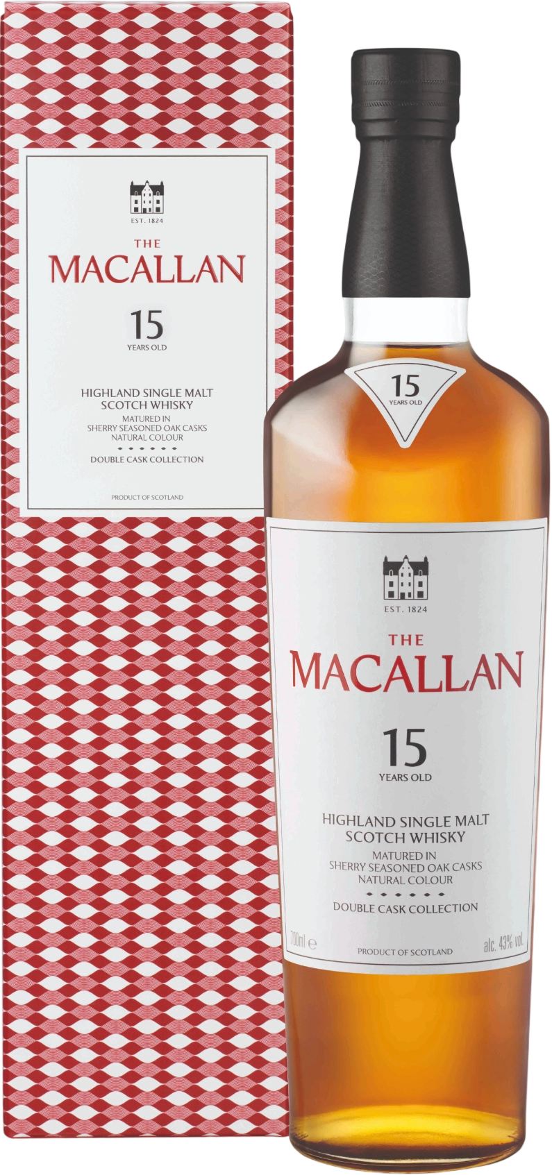 Macallan 15 Ani Double Cask Single Malt Whisky 0.7L